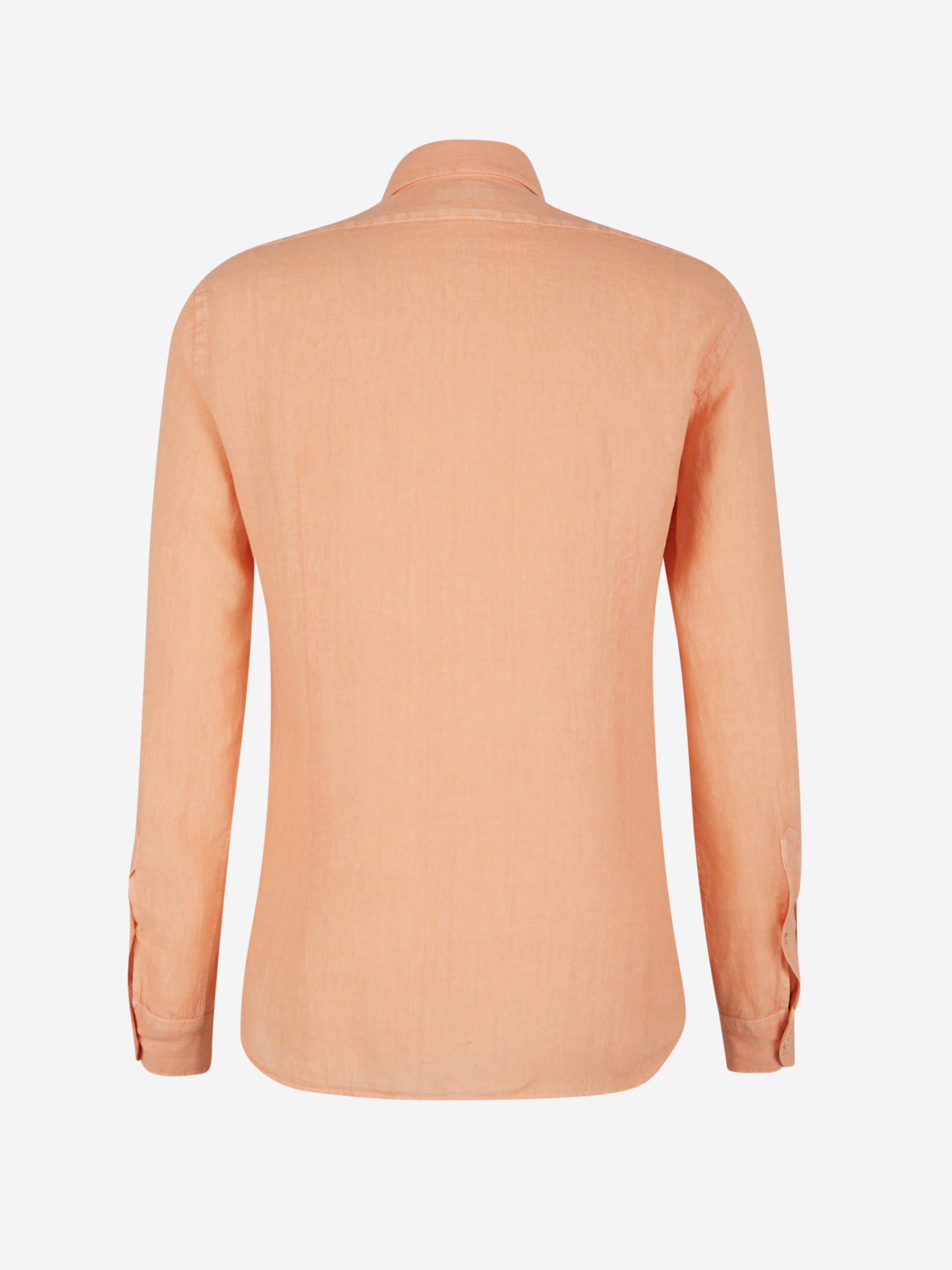 Boglioli Camisa Lisa Lino color Verde Militar sku 531-005830 03 - Foto 2