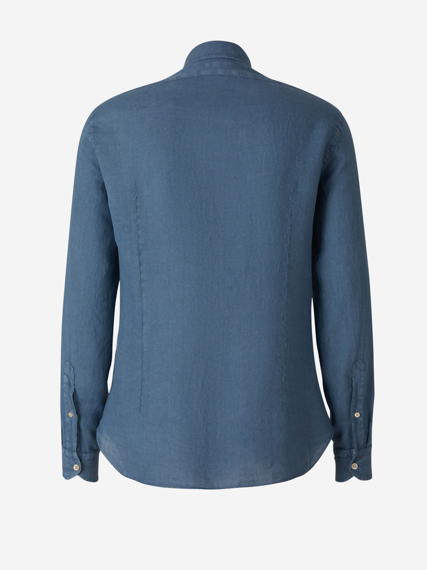 Boglioli Camisa Lisa Lino color Verde Militar sku 531-005830 03 - Foto 10