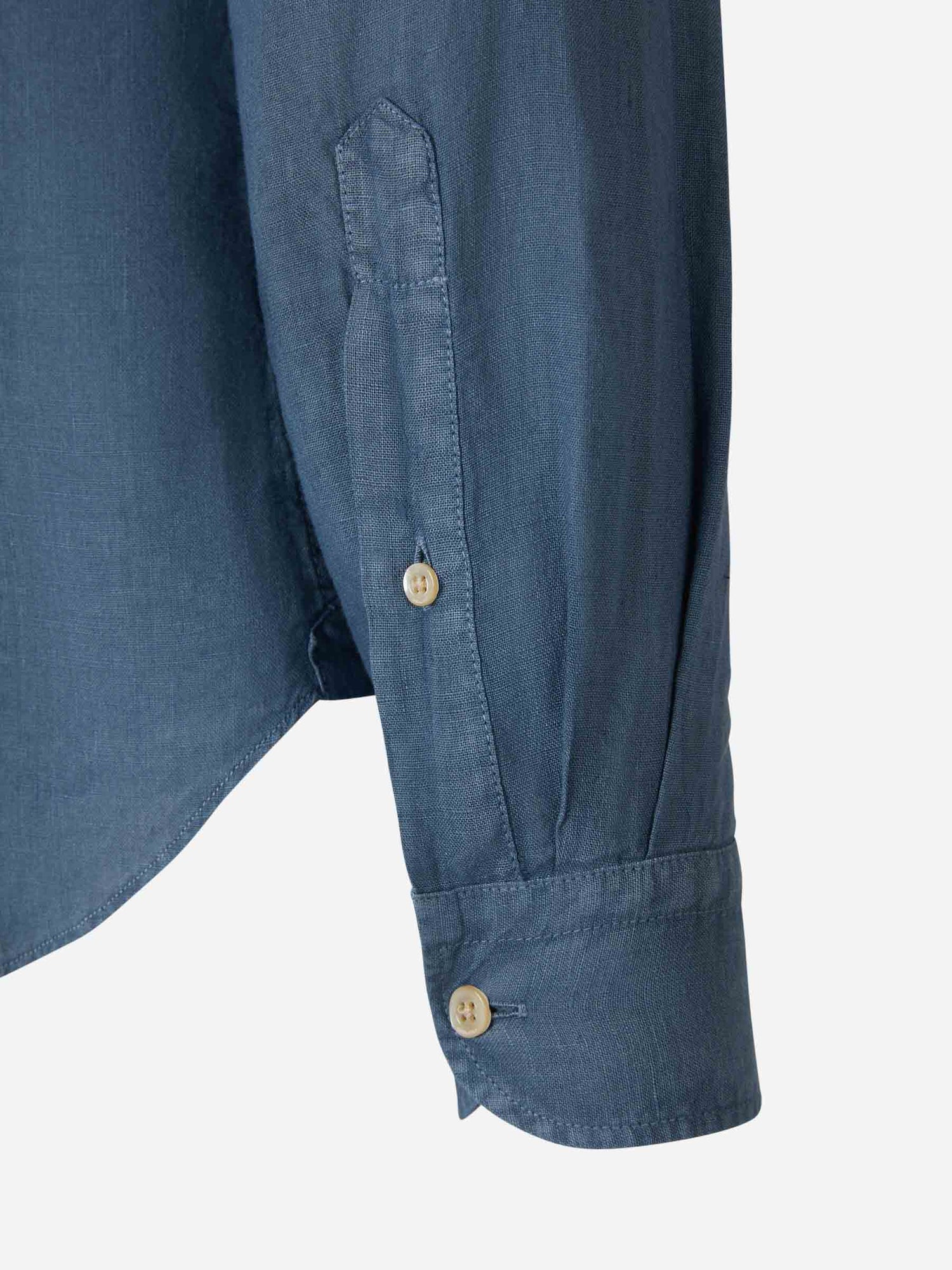 Boglioli Camisa Lisa Lino color Verde Militar sku 531-005830 03 - Foto 12