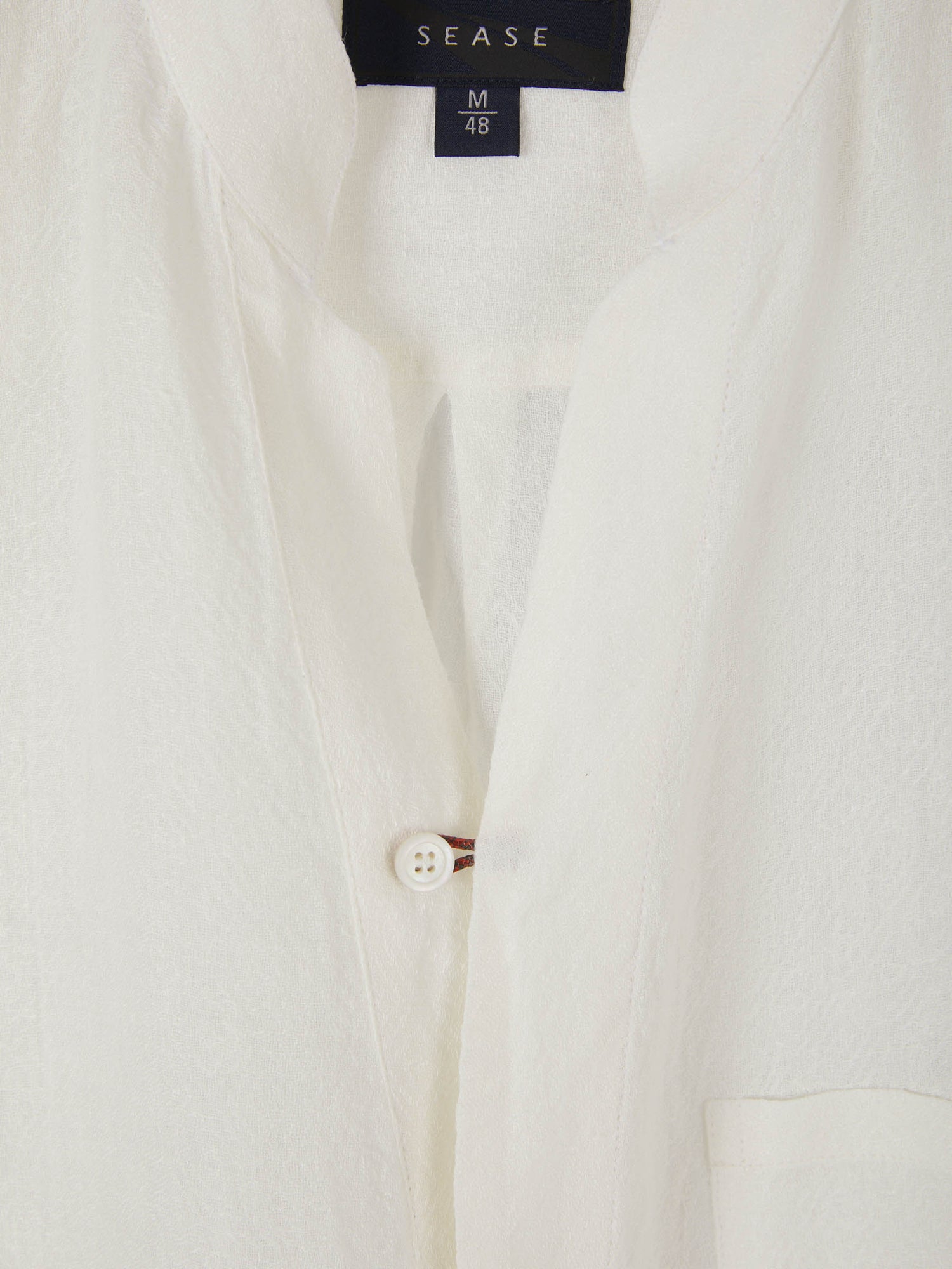 Sease Camisa Texturizada Lino color Blanco sku 531-005850 01 - Foto 3
