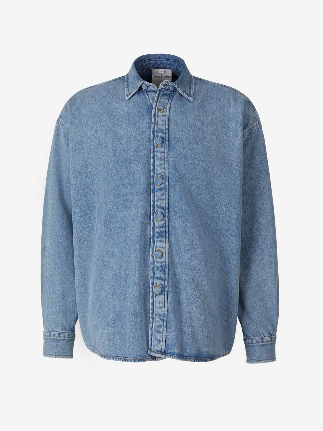 Acne Studios Camisa Denim Abotonada color Azul Real sku 531-005860 01 - Foto 1
