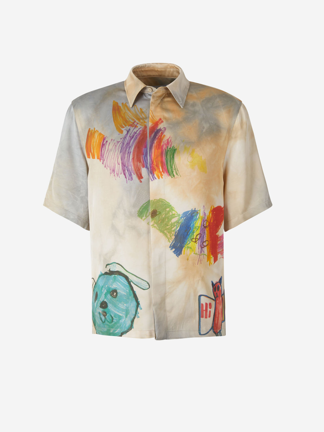 Off-White Camisa Raso Estampada color Multicolor sku 531-005885 01 - Foto 1
