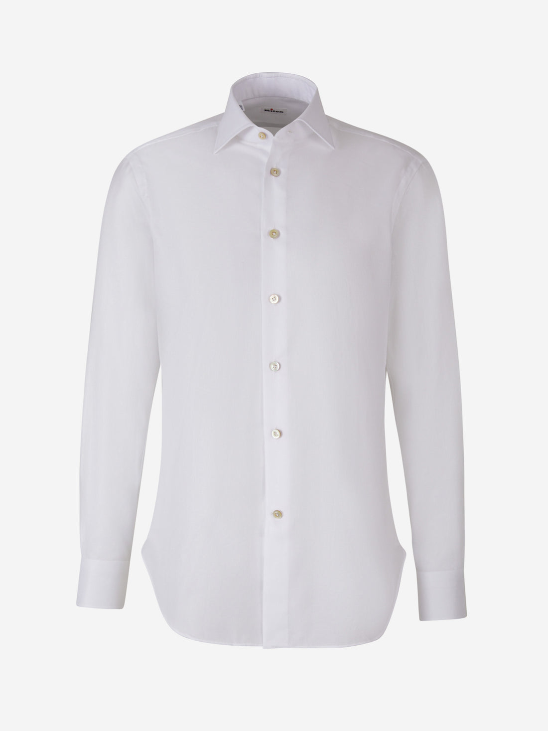 Kiton Camisa Abotonada Algodón color Blanco sku 531-005890 01 - Foto 1