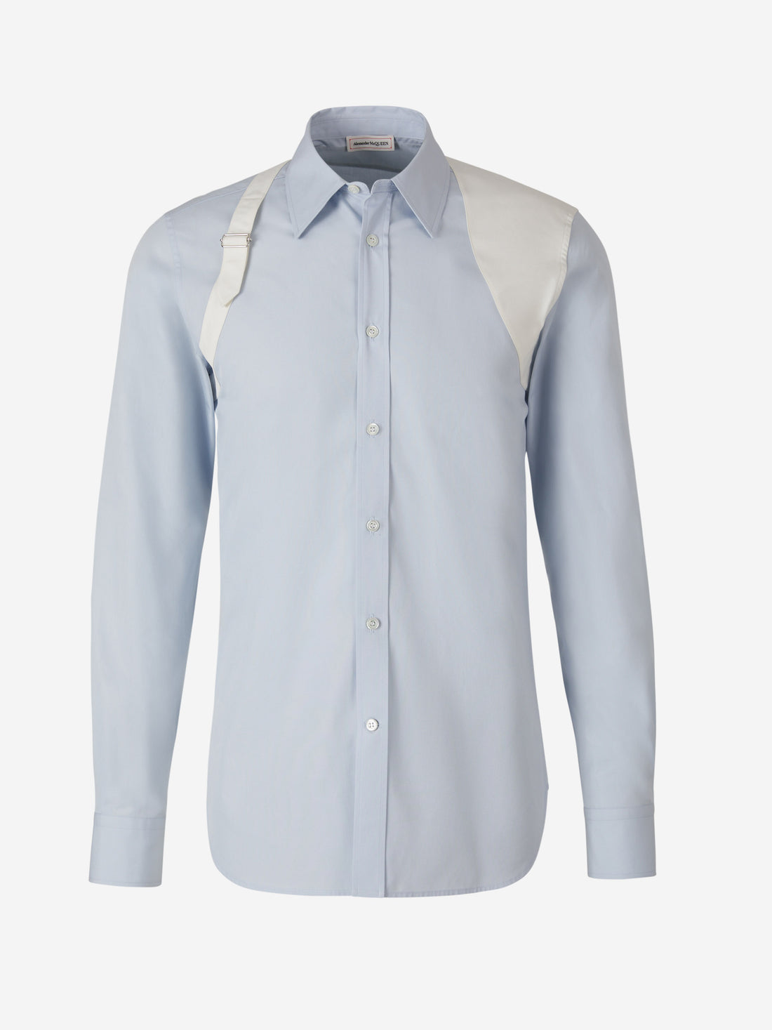 Alexander McQueen Camisa Arnés Contraste color Azul Cielo sku 531-005951 01 - Foto 1