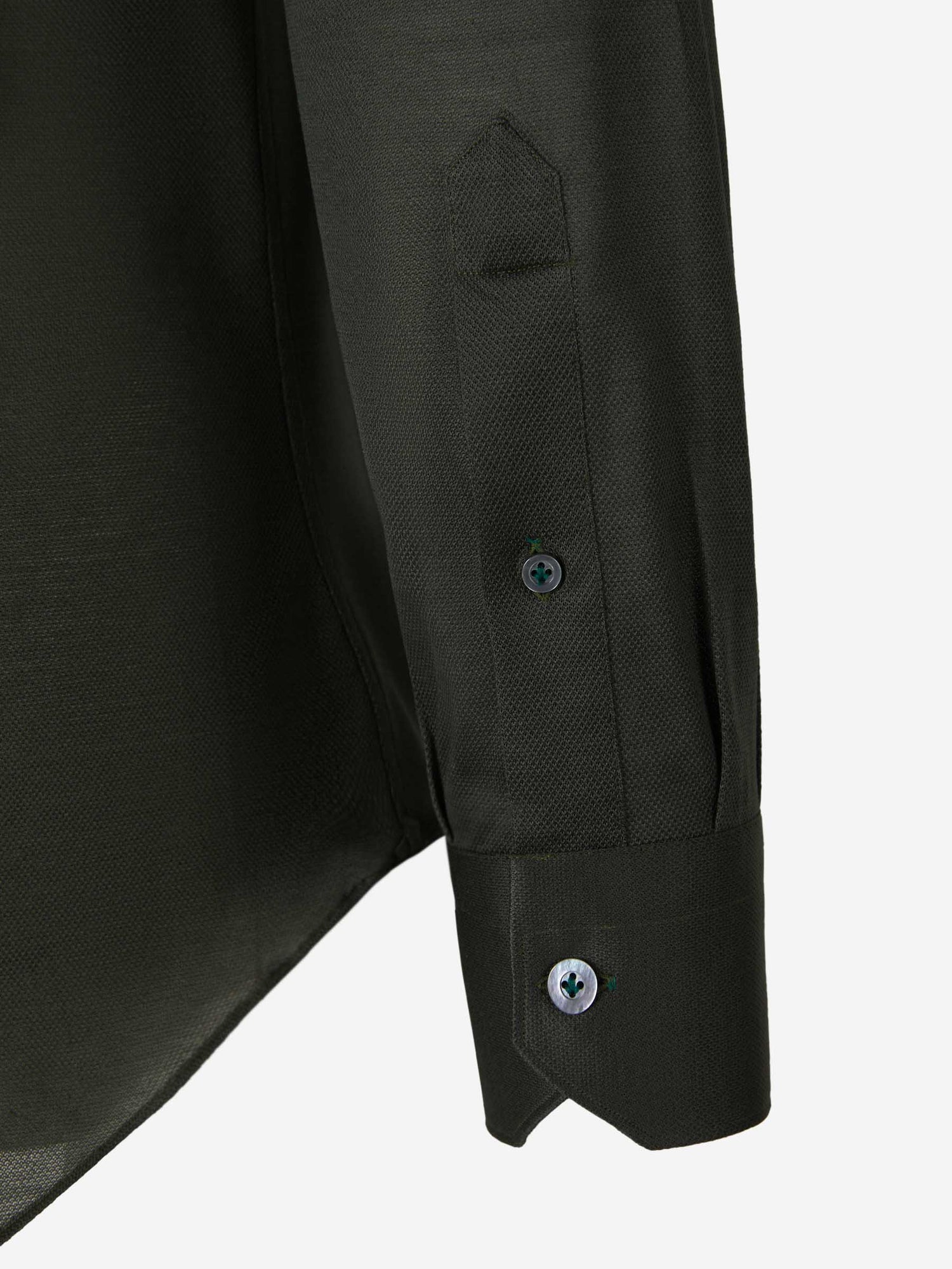 Fray Camisa Algodón Piqué color Verde Oscuro sku 531-005956 04 - Foto 8