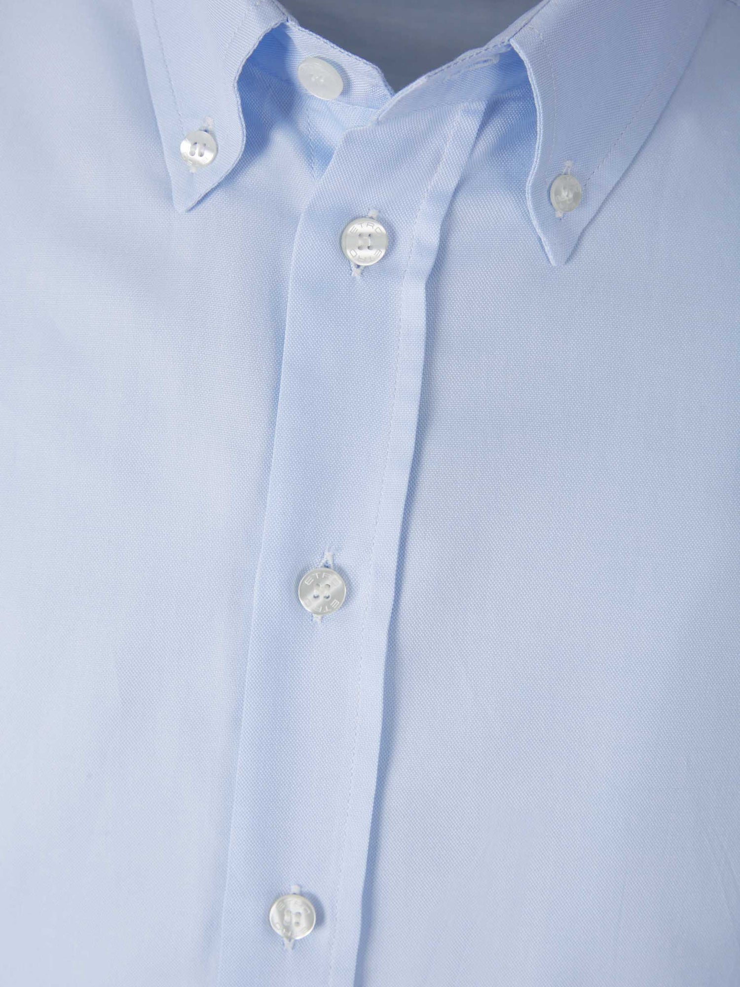 Etro Camisa Lisa Algodón color Azul Cielo sku 531-005980 01 - Foto 3