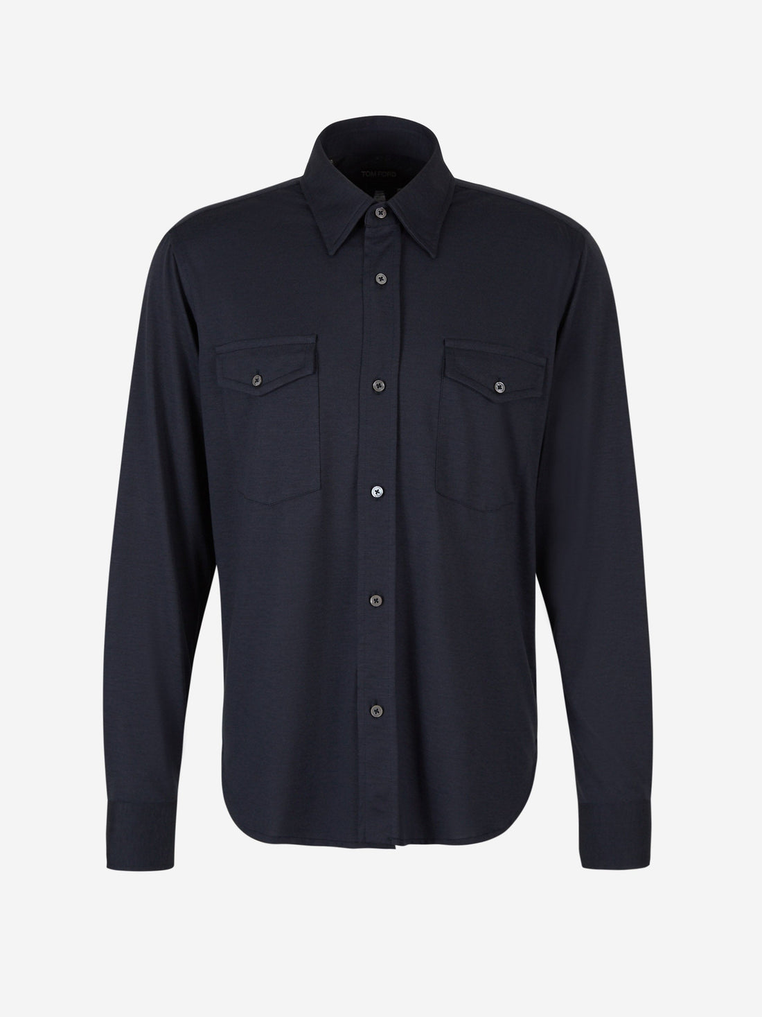 Tom Ford Camisa Seda Y Algodón color Azul Marino sku 531-005988 02 - Foto 1