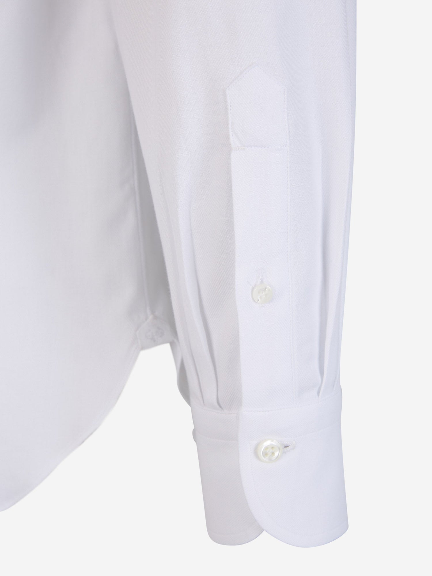 Borrelli Camisa Lisa Algodón color Blanco sku 531-006029 01 - Foto 3
