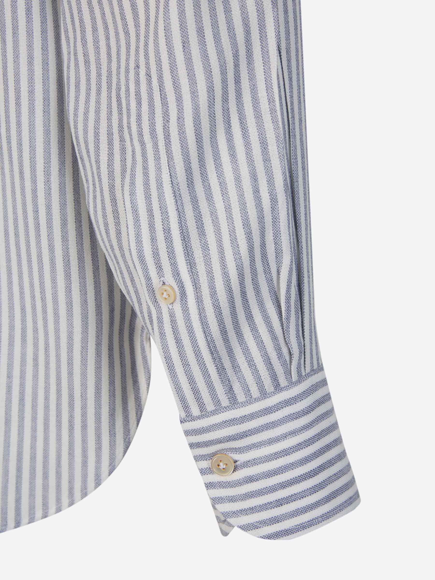 Borrelli Camisa Motivo Rayas color Azul Marino sku 531-006031 01 - Foto 1