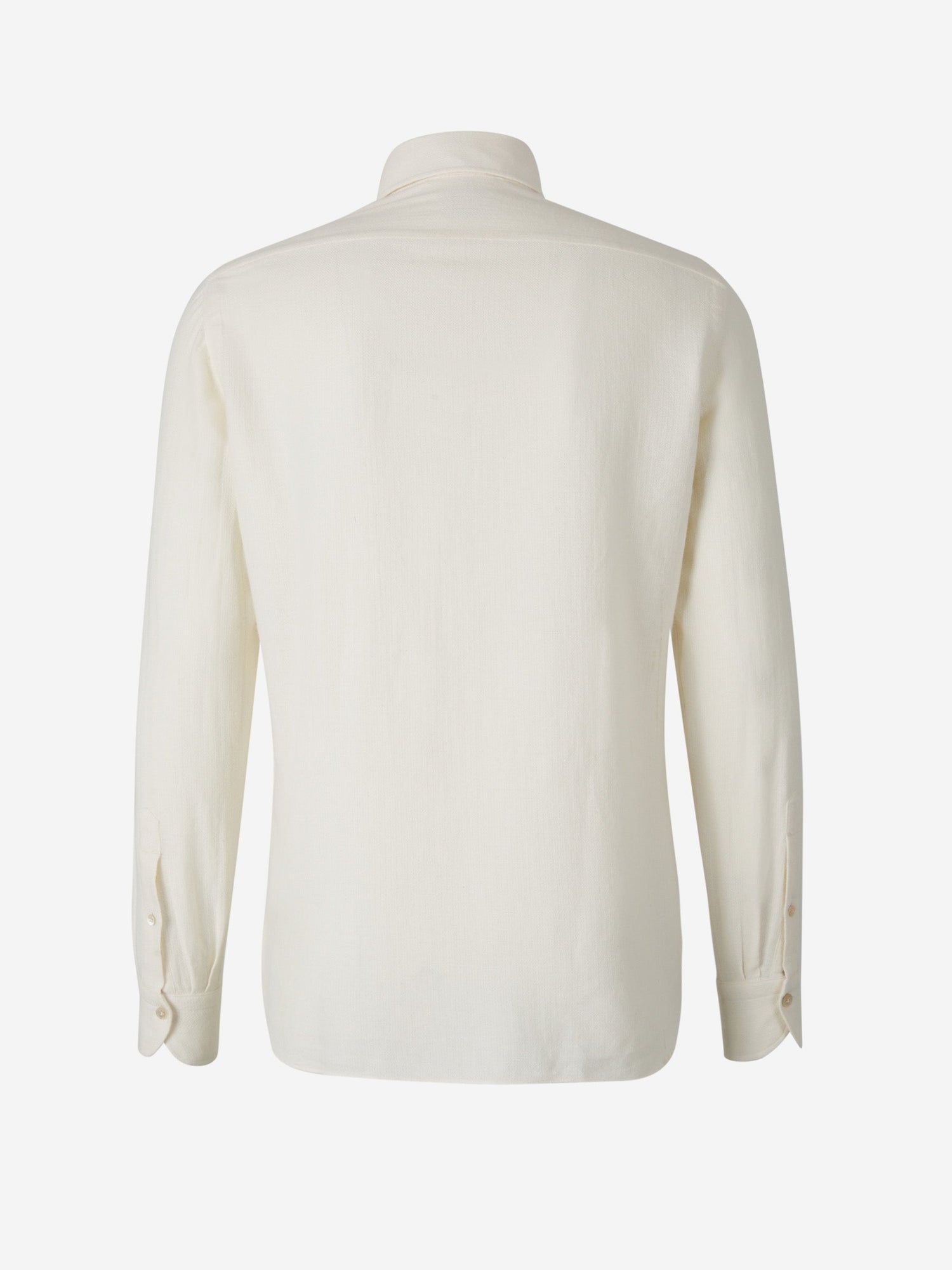 Borrelli Camisa Algodón Y Lana color Beis sku 531-006034 01 - Foto 2