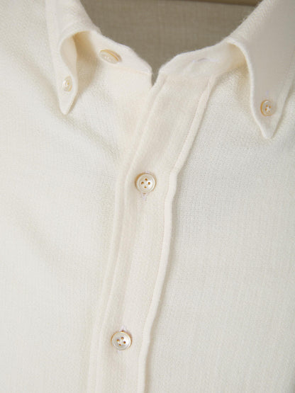 Borrelli Camisa Algodón Y Lana color Beis sku 531-006034 01 - Foto 3