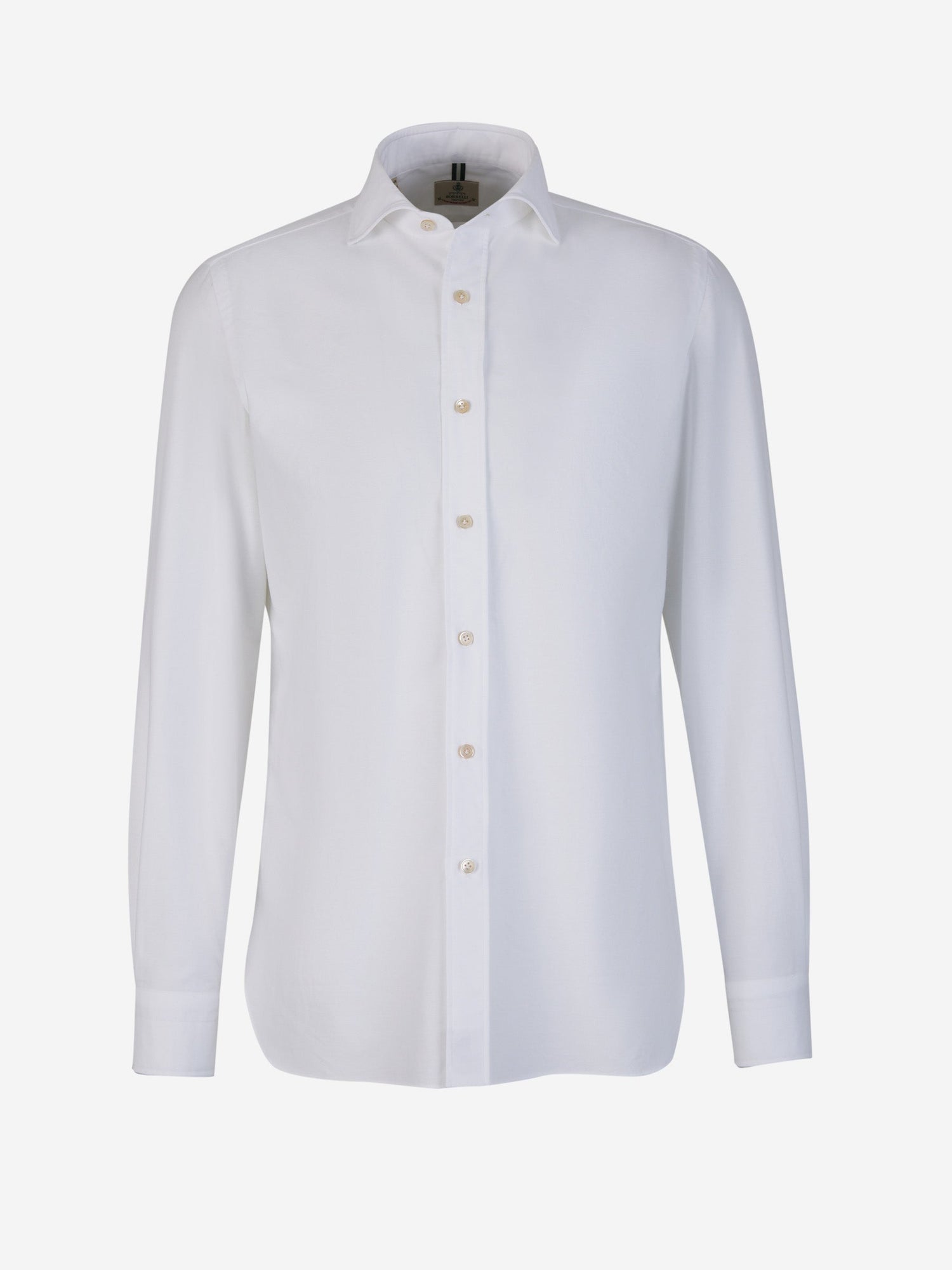 Borrelli Camisa Oxford Algodón color Blanco sku 531-006035 01 - Foto 1