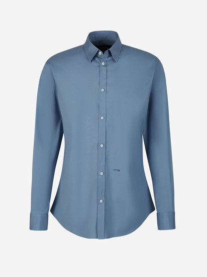 Dsquared2 Camisa Popelina Algodón color Azul Denim sku 531-006046 02 - Foto 1