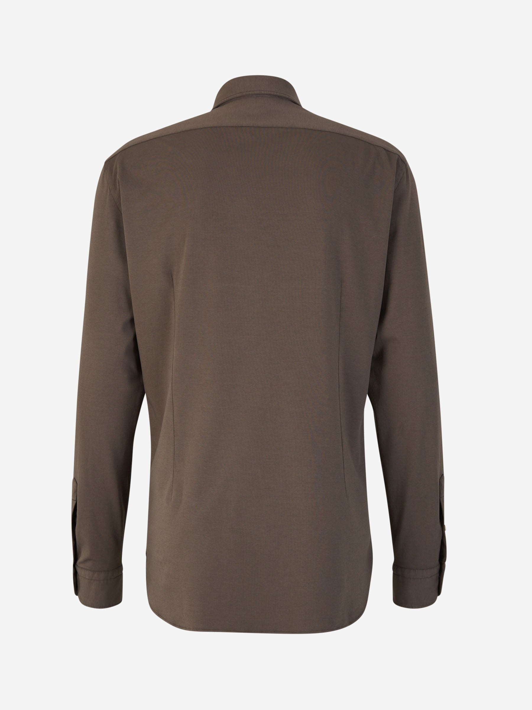 Vincenzo di Ruggiero Camisa Punto Elástico color Marron sku 531-006085 03 - Foto 2