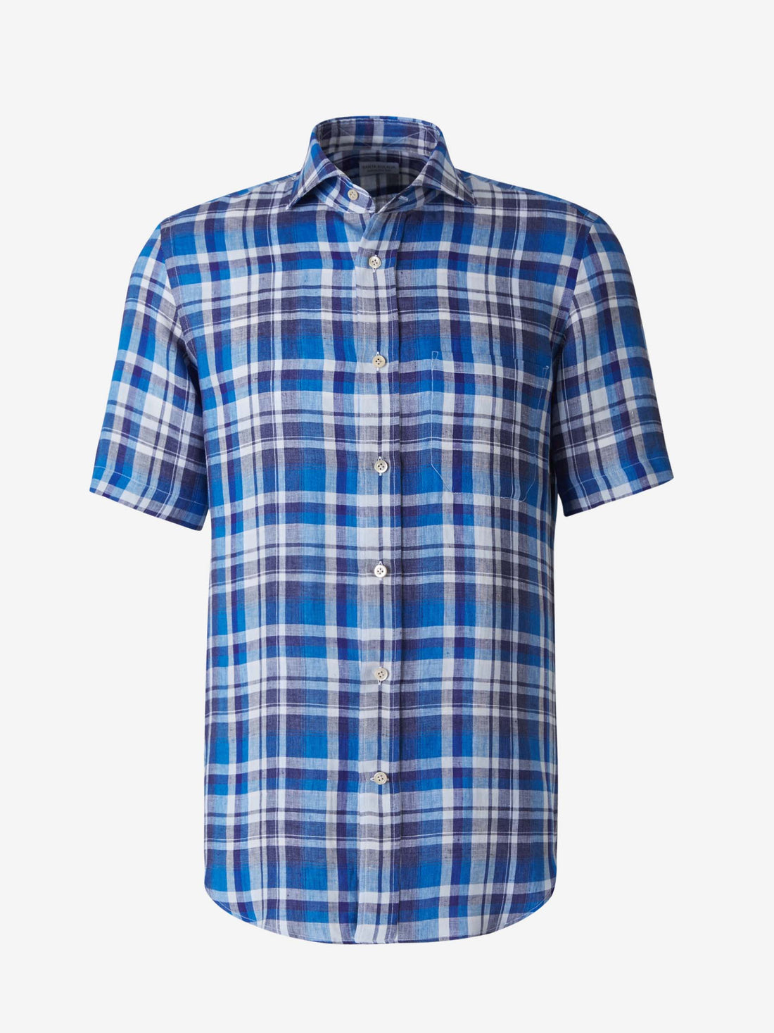 Santa Eulalia Camisa Manga Corta Lino color Azul sku 532-000394 01 - Foto 1