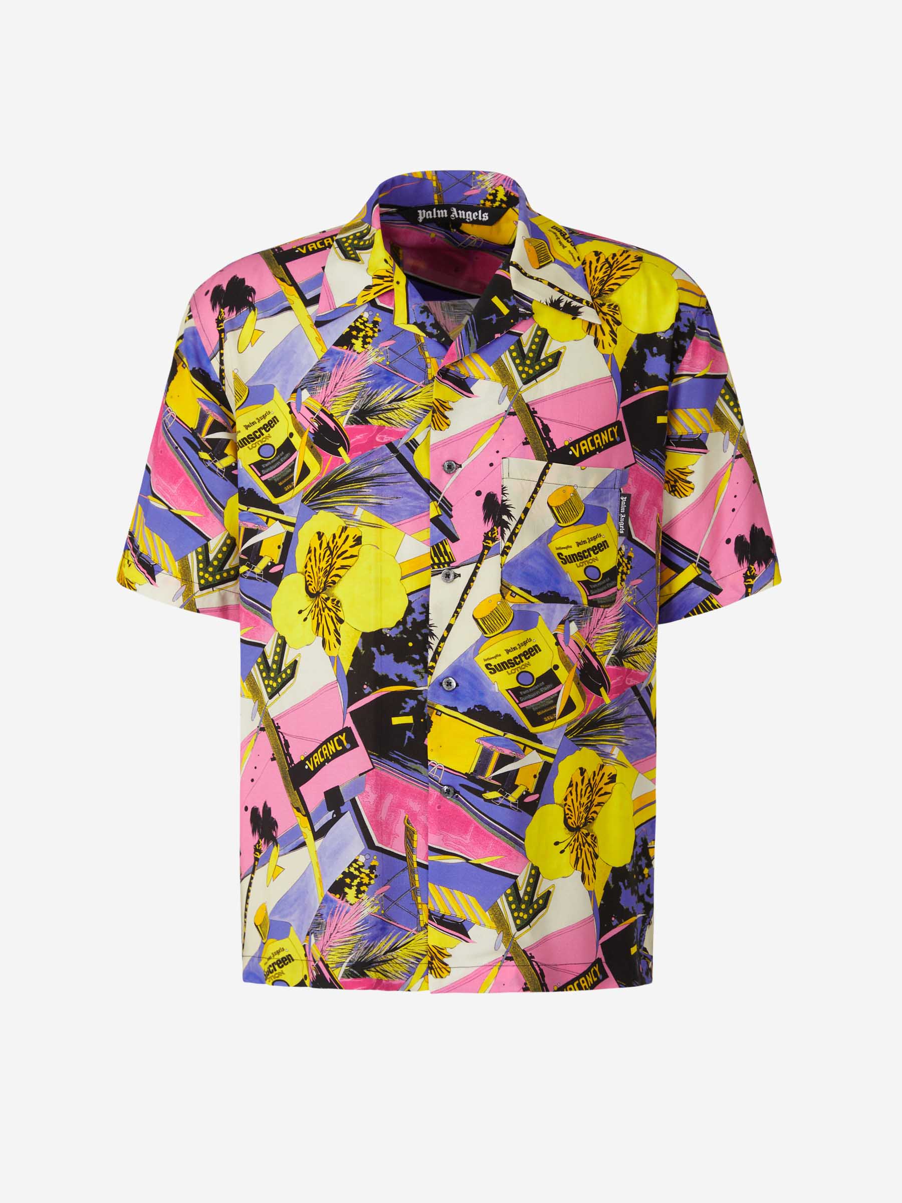 Palm Angels Camisa Gráfico Estampado color Multicolor sku 532-000428 01 - Foto 1