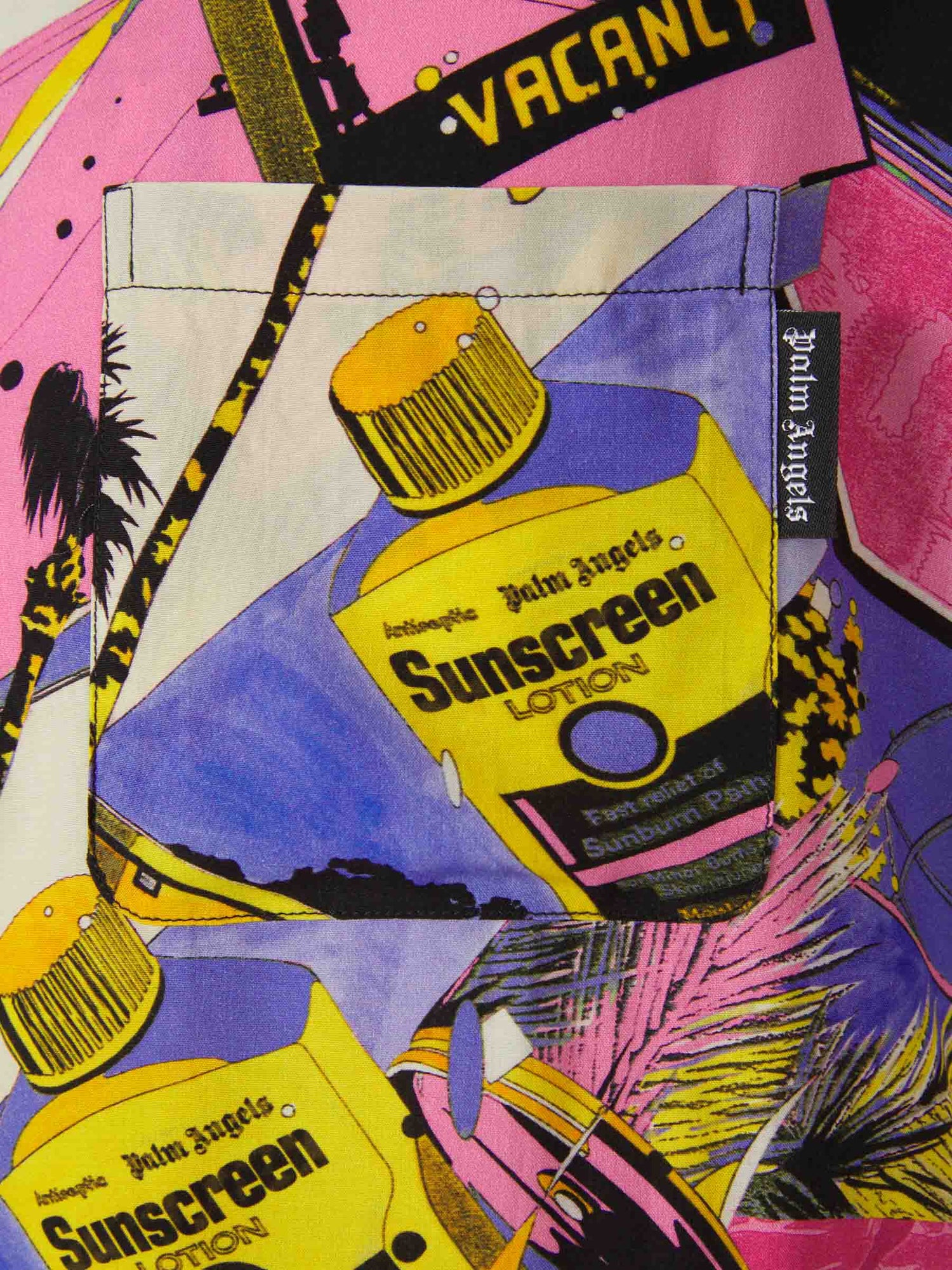 Palm Angels Camisa Gráfico Estampado color Multicolor sku 532-000428 01 - Foto 4