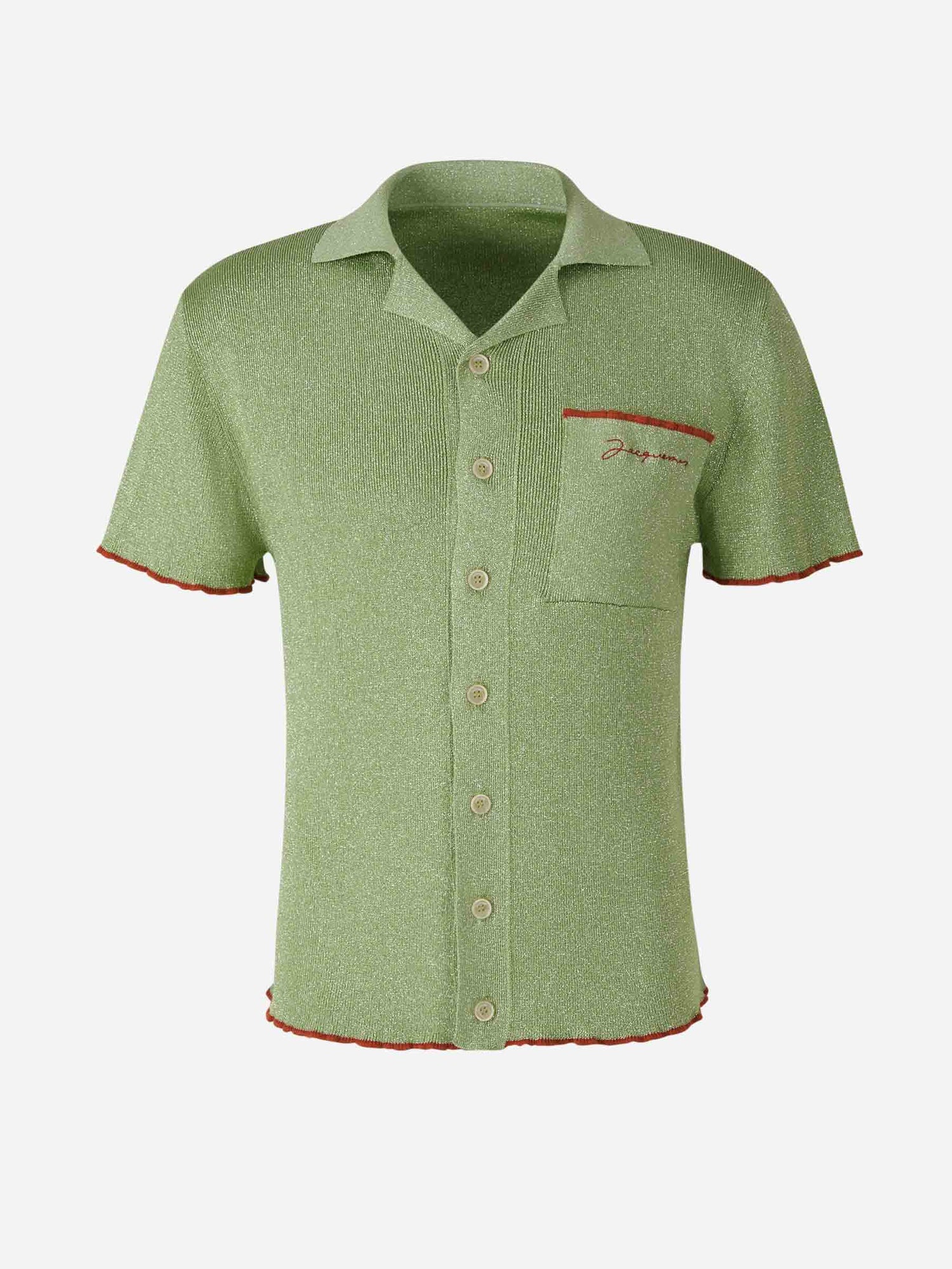 Jacquemus Cárdigan Punto Brillante color Verde Azulado sku 532-000456 01 - Foto 1