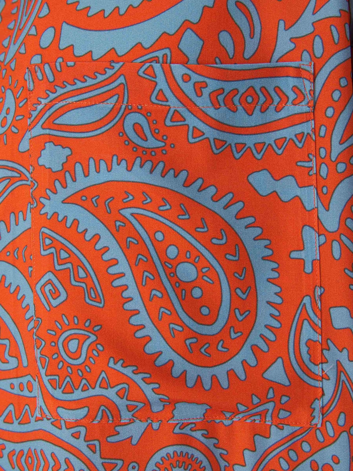 Marcelo Burlon Camisa Motivo Paisley color Naranja sku 532-000471 01 - Foto 4
