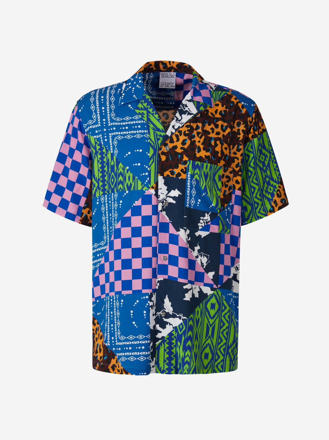 Marcelo Burlon Camisa Motivo Abstracto color Multicolor sku 532-000472 01 - Foto 1