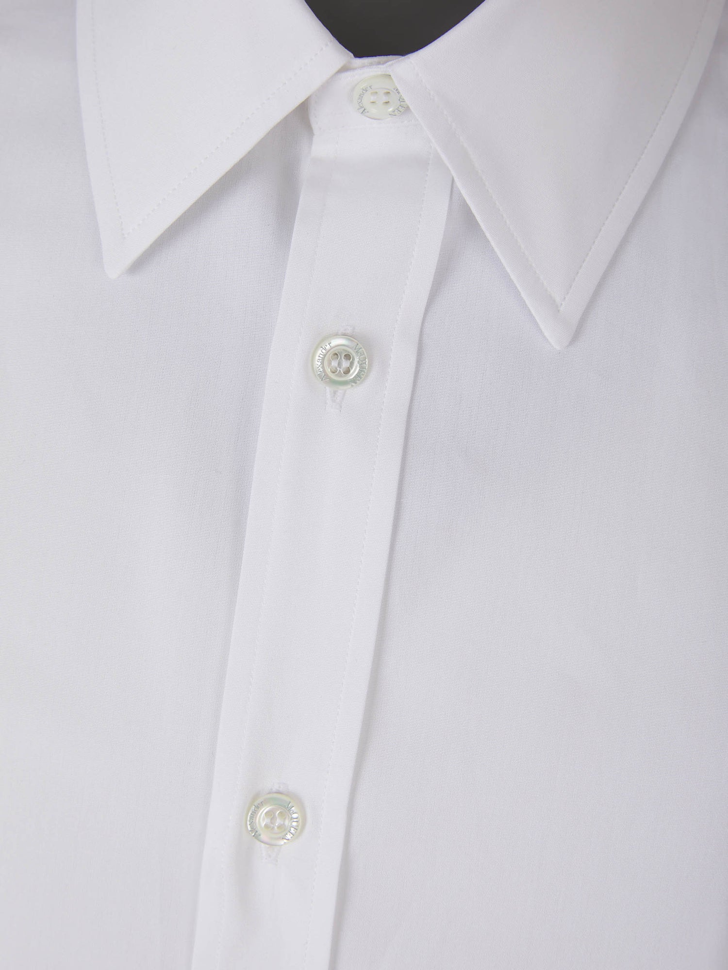 Alexander McQueen Camisa Arnés Algodón color Blanco sku 532-000473 01 - Foto 3