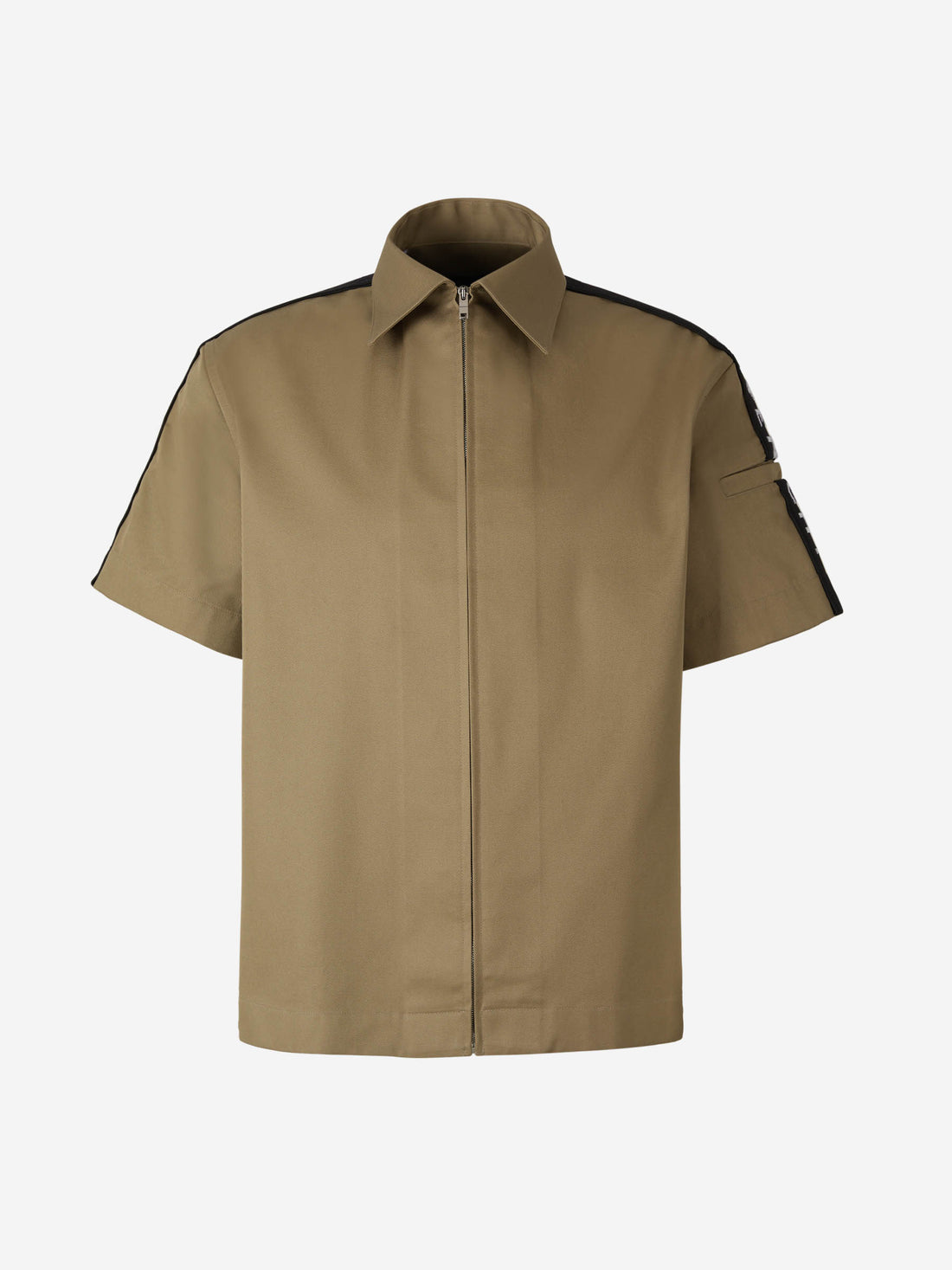 Givenchy Camisa Cremallera Logo color Verde Militar sku 532-000484 01 - Foto 1