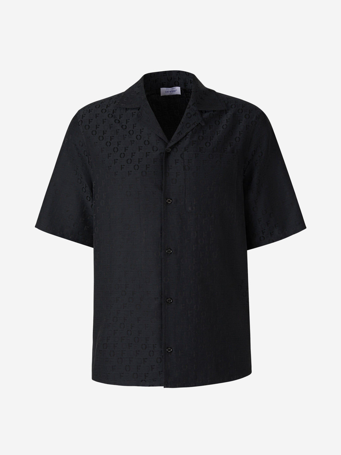 Off-White Camisa Seda Y Algodón color Negro sku 532-000499 01 - Foto 1