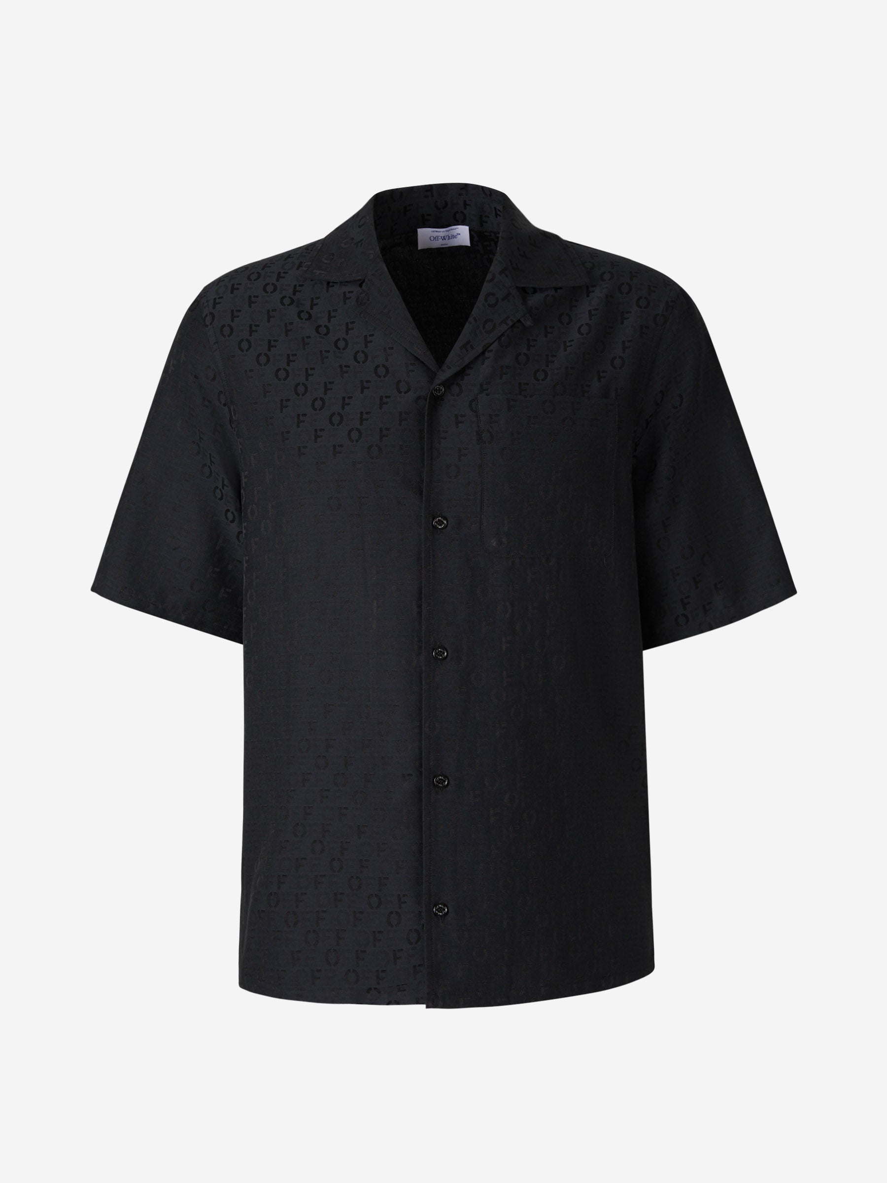 Off-White Camisa Seda Y Algodón color Negro sku 532-000499 01 - Foto 1