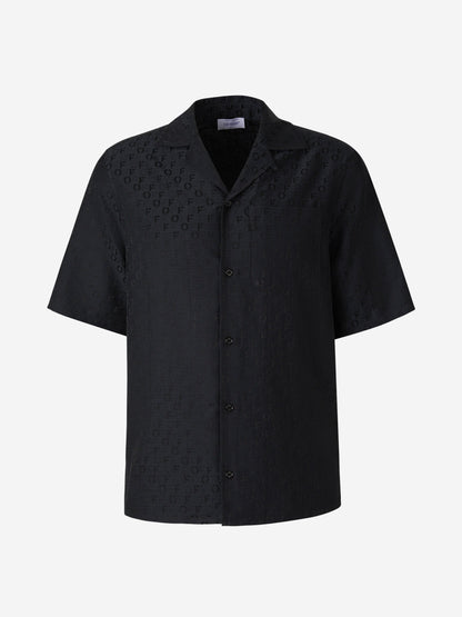 Off-White Camisa Seda Y Algodón color Negro sku 532-000499 01 - Foto 1