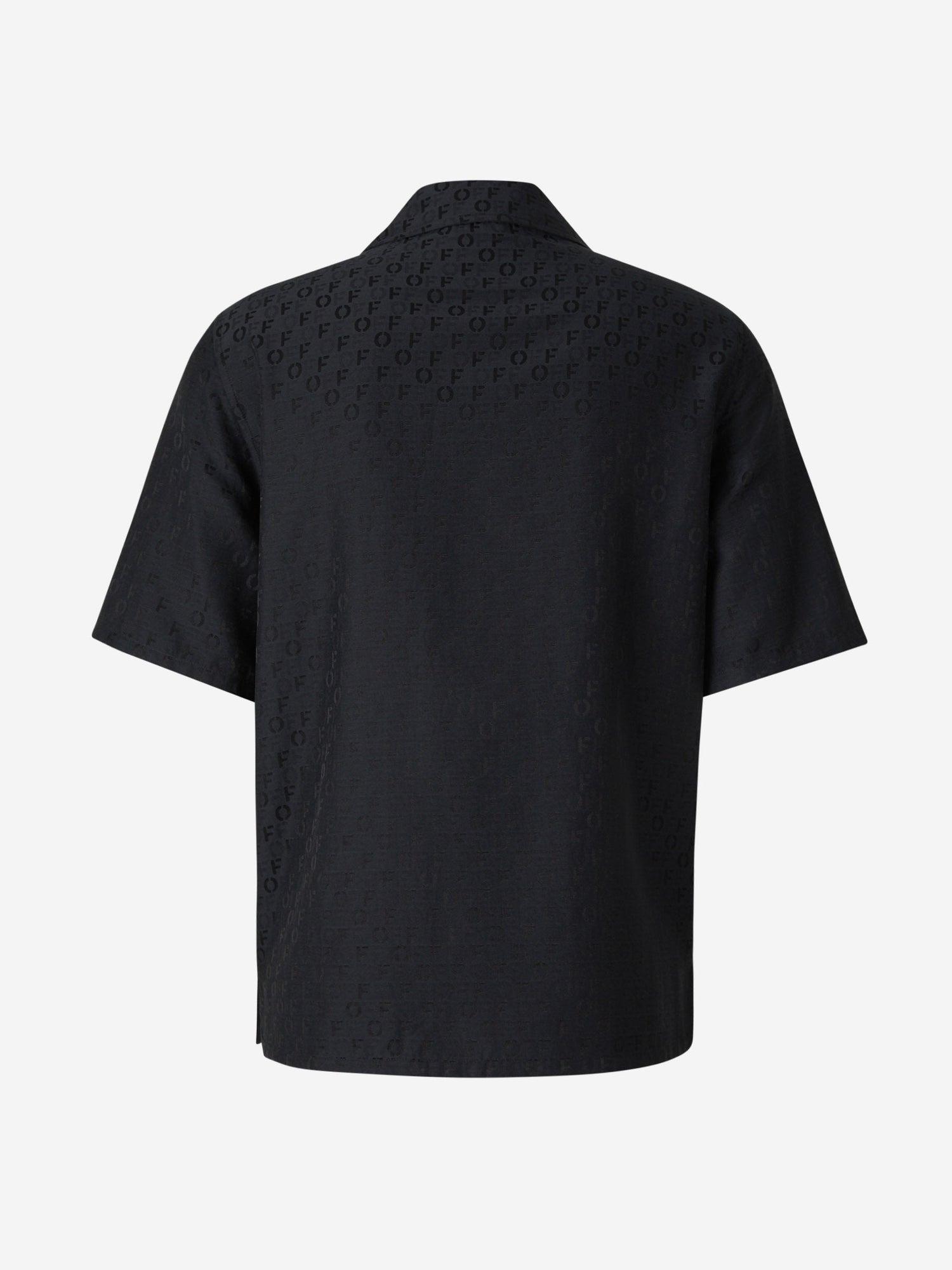 Off-White Camisa Seda Y Algodón color Negro sku 532-000499 01 - Foto 2