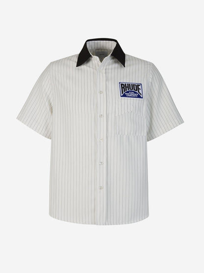 Rhude Camisa Motivo Rayas color Blanco sku 532-000500 01 - Foto 1