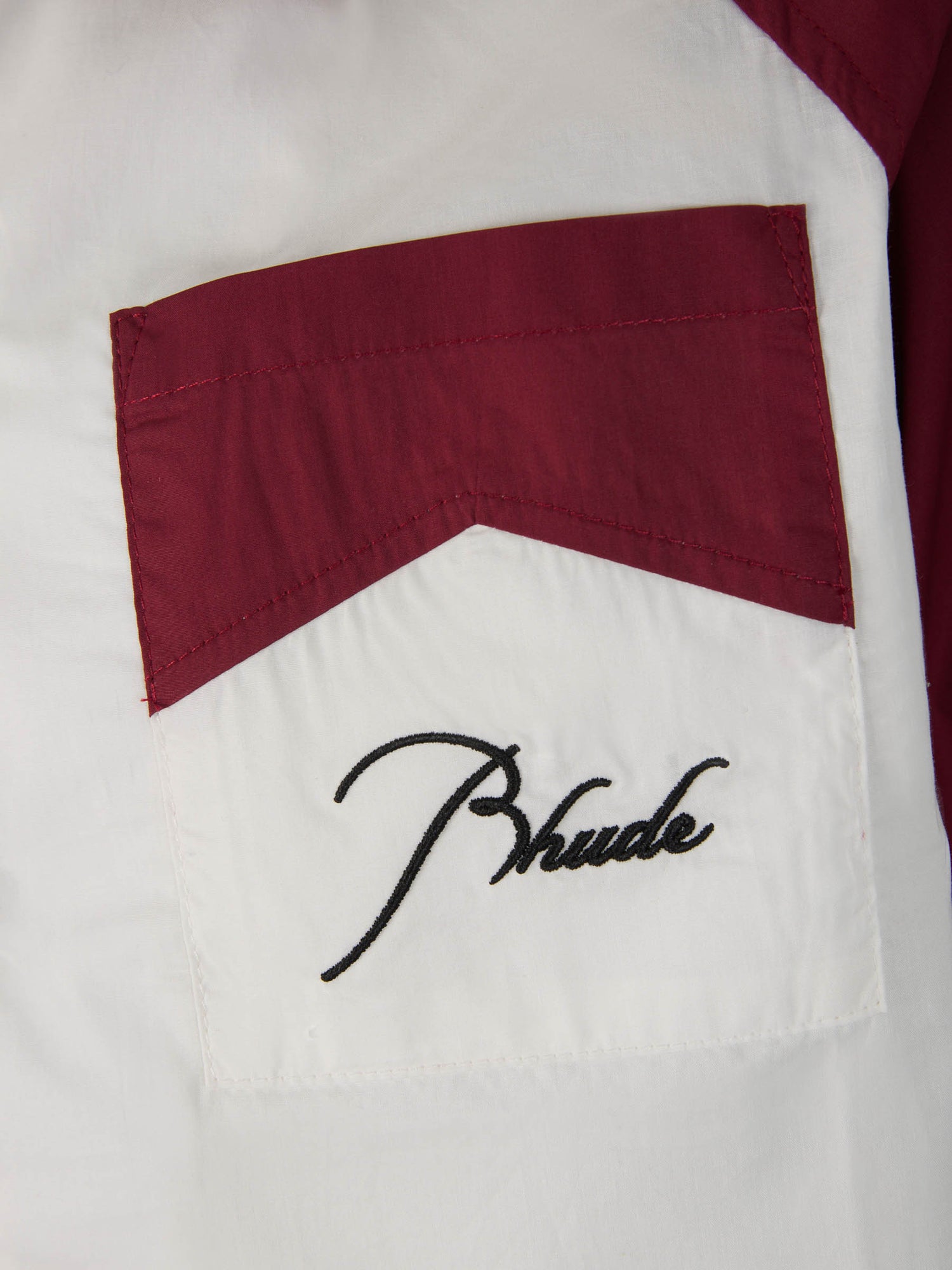 Rhude Camisa Contraste Raglán color Burdeos sku 532-000501 01 - Foto 4