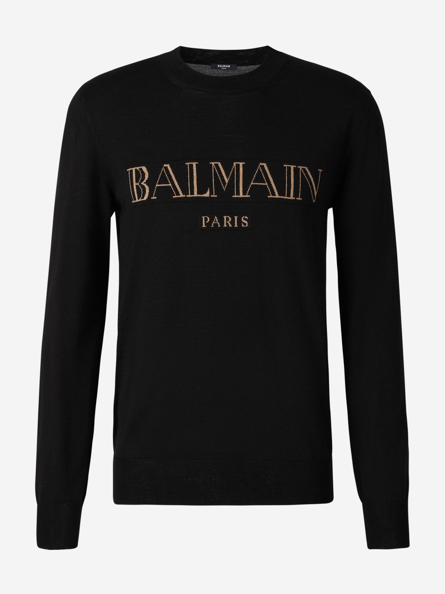 Outlet online Balmain Hombre Jersey Lana Logo color Negro sku 541-000107 01 - Foto 1