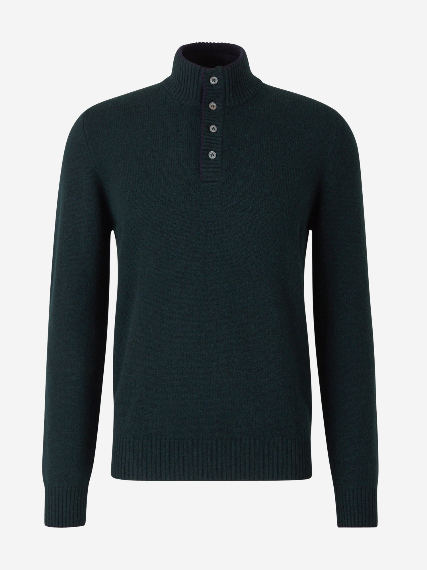 Outlet online Santa Eulalia Hombre Jersey Lana Cuello Botones color Verde Petroleo sku 542-002000 04 - Foto 1