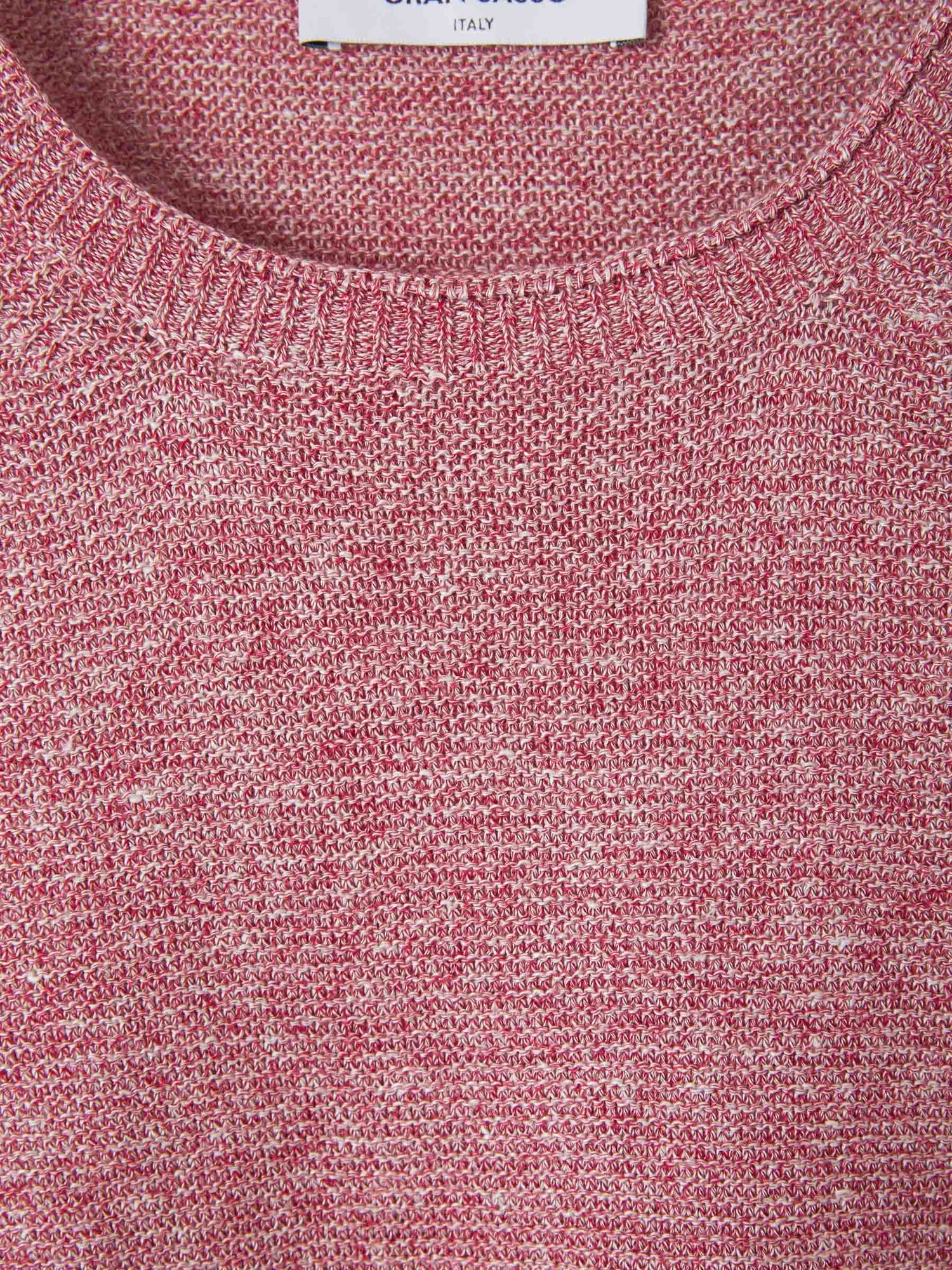 Gran Sasso Jersey Básico Jaspeado color Rojo Cereza sku 542-002065 01 - Foto 2