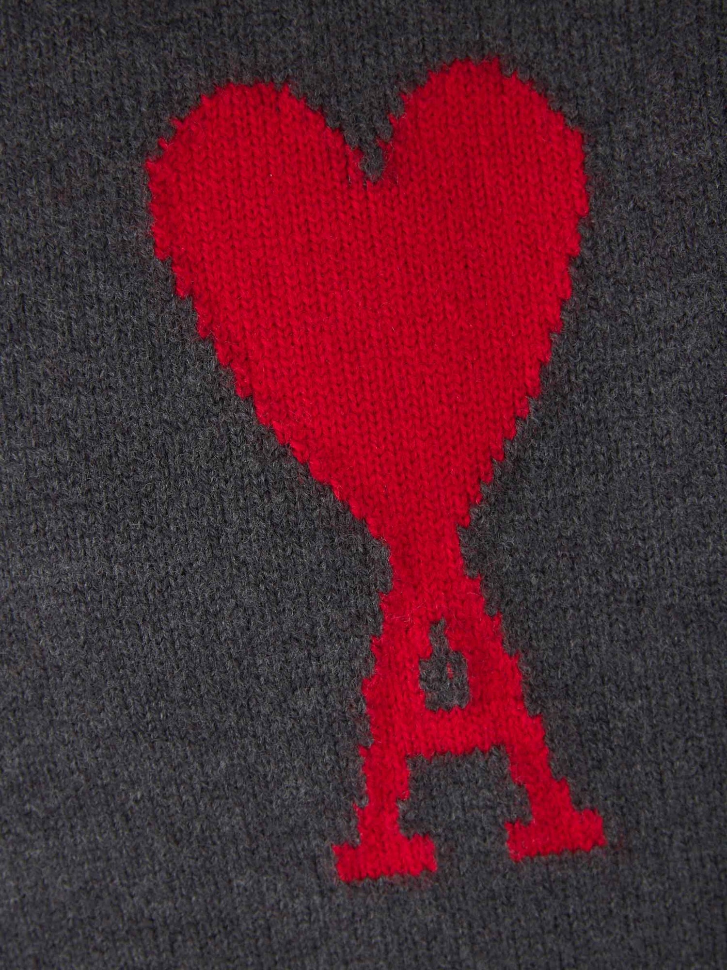 Ami Paris Jersey Big Ami De Coeur color Gris Claro sku 542-002099 02 - Foto 4