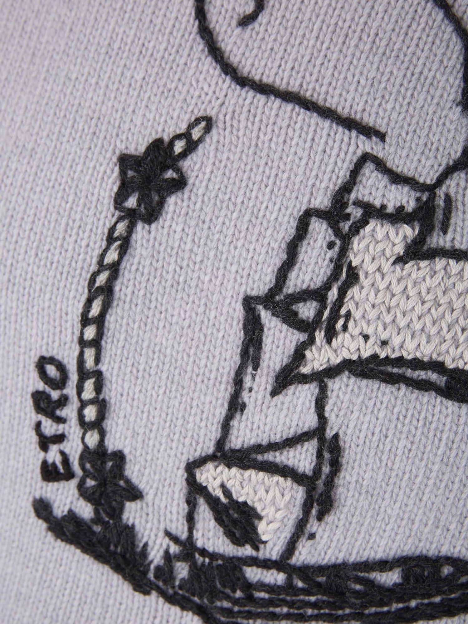 Etro Jersey Gráfico Bordado color Gris Claro sku 542-002145 01 - Foto 4