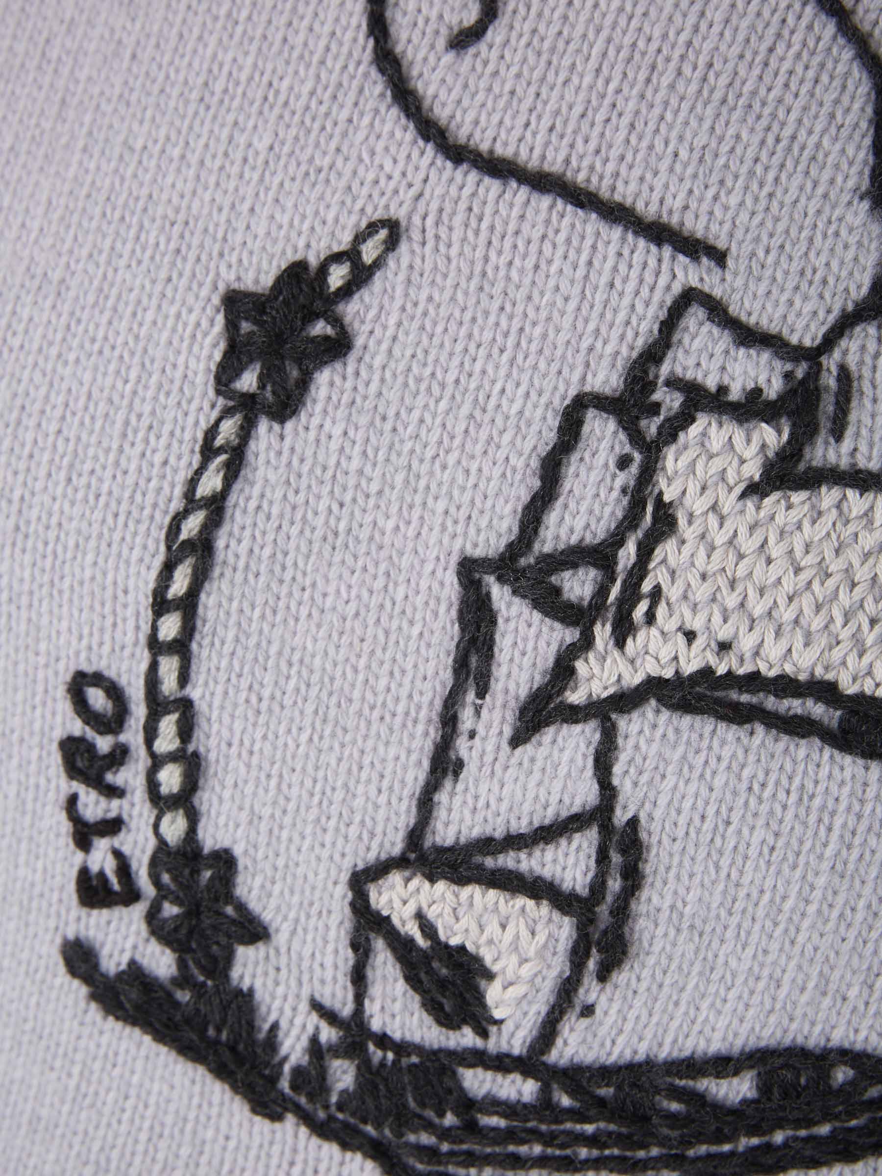 Etro Jersey Gráfico Bordado color Gris Claro sku 542-002145 01 - Foto 4