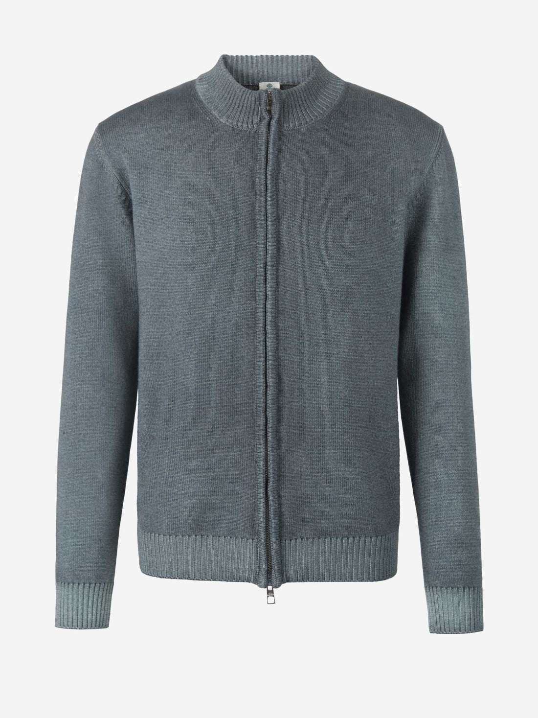 Borrelli Cárdigan Cremallera Lana color Verde Oscuro sku 543-000846 02 - Foto 1