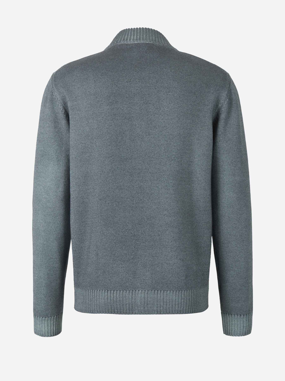 Borrelli Cárdigan Cremallera Lana color Verde Oscuro sku 543-000846 02 - Foto 2