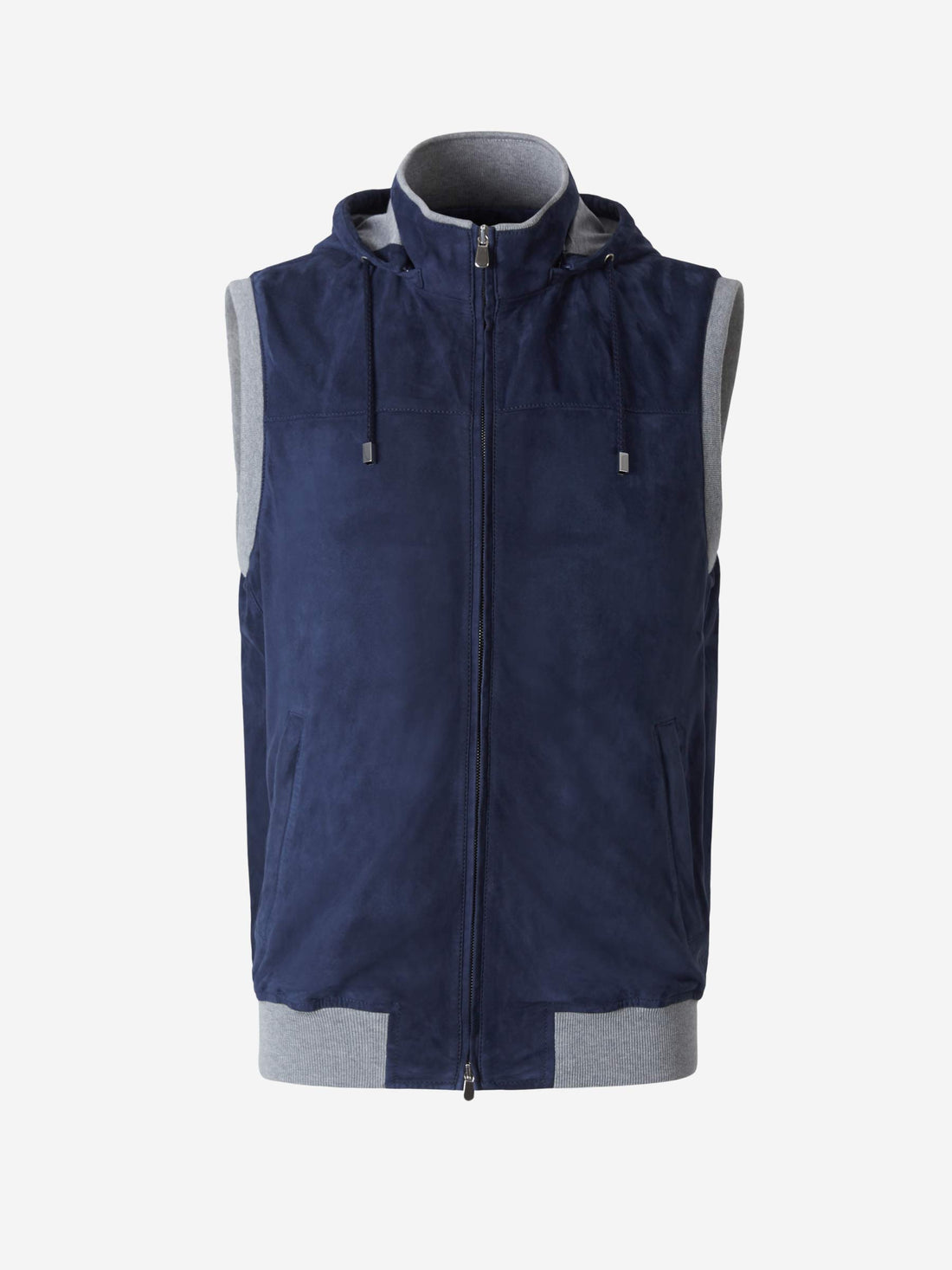 Santa Eulalia Chaleco Capucha Piel color Azul Marino sku 544-000407 01 - Foto 1