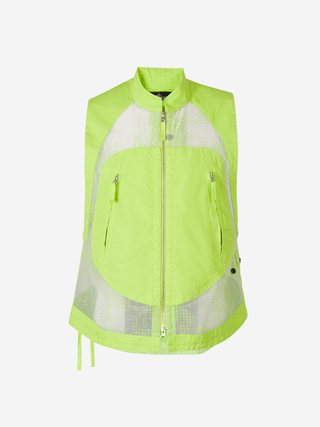 Stone Island Shadow Project Chaleco Panel Malla color Verde Lima sku 544-000476 01 - Foto 1