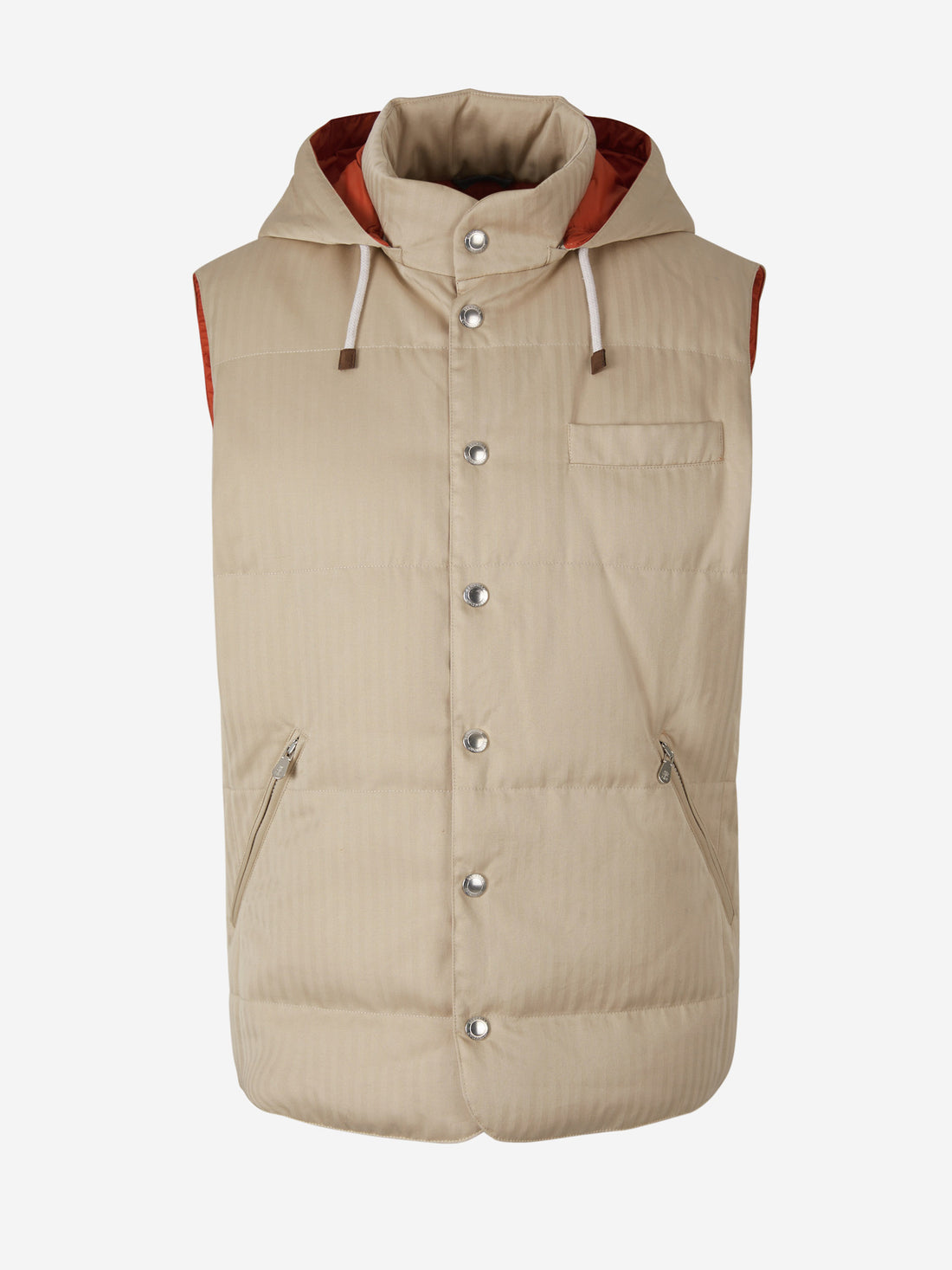 Brunello Cucinelli Chaleco Acolchado Plumón color Beis sku 544-000482 01 - Foto 1