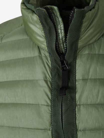 Stone Island Chaleco Acolchado Logo color Verde Oscuro sku 544-000519 01 - Foto 3
