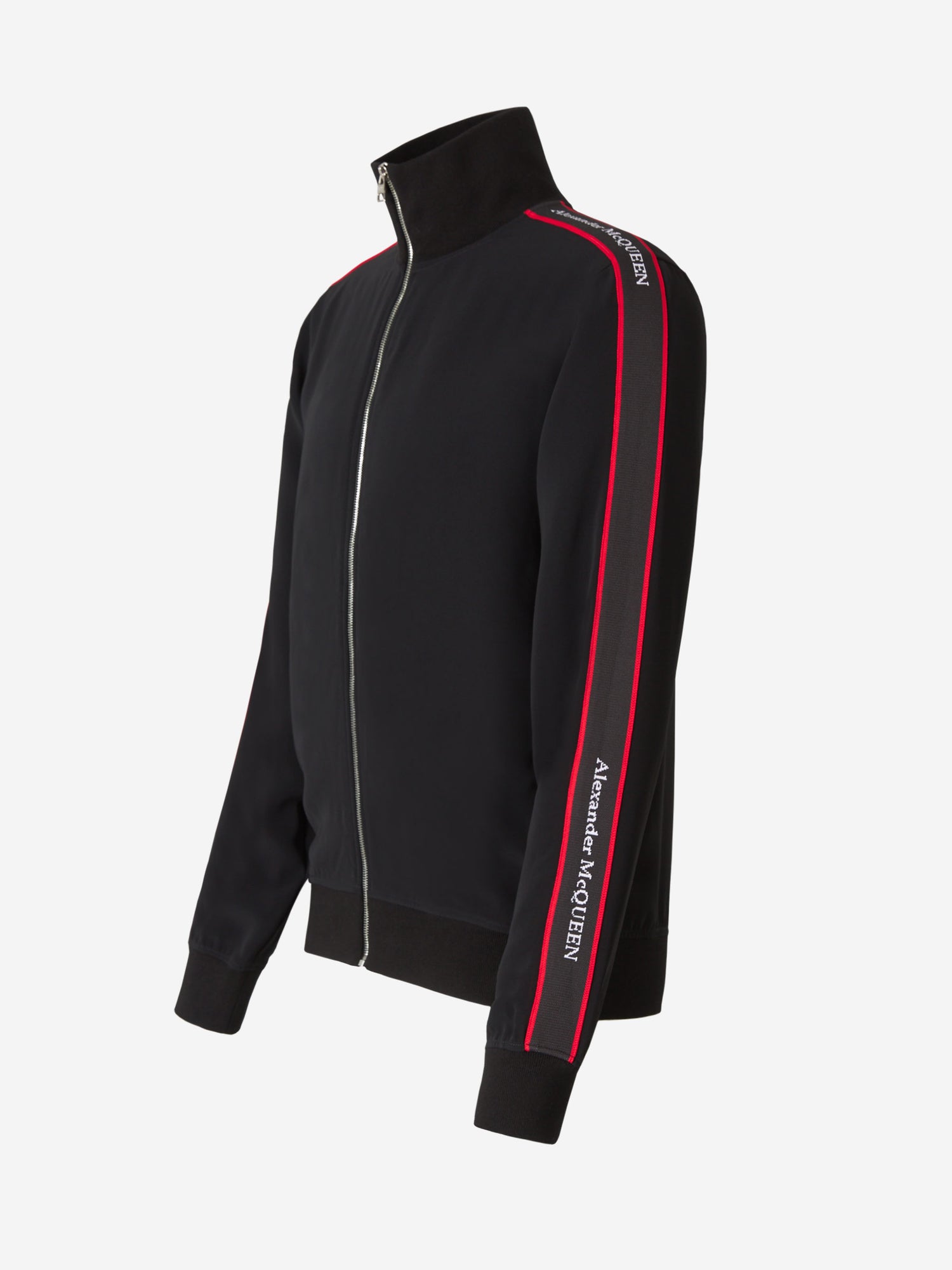 Alexander McQueen Sudadera Cremallera Logo color Negro sku 545-000794 01 - Foto 2