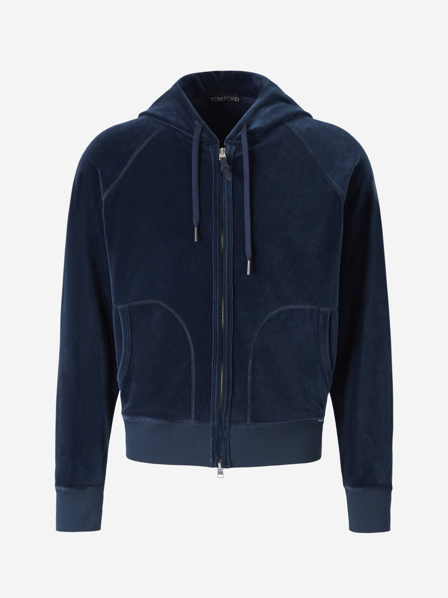 Tom Ford Sudadera Terciopelo Capucha color Azul Cobalto sku 545-000989 01 - Foto 1