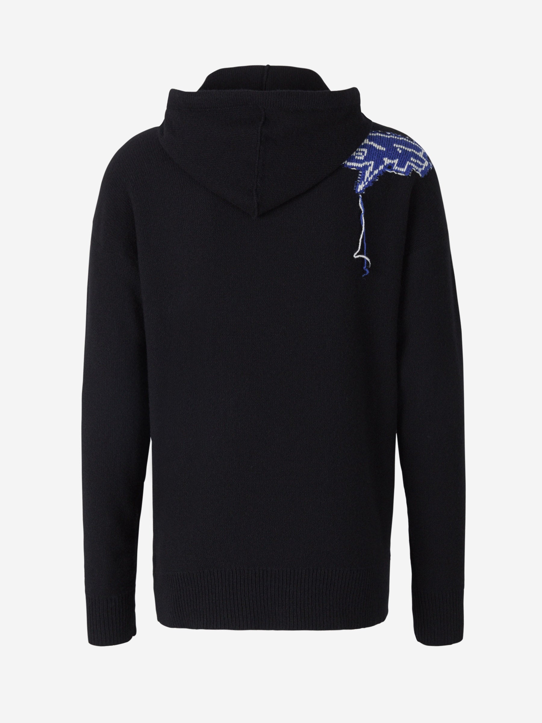 Off-White Jersey Lana Capucha color Negro sku 545-001043 01 - Foto 2