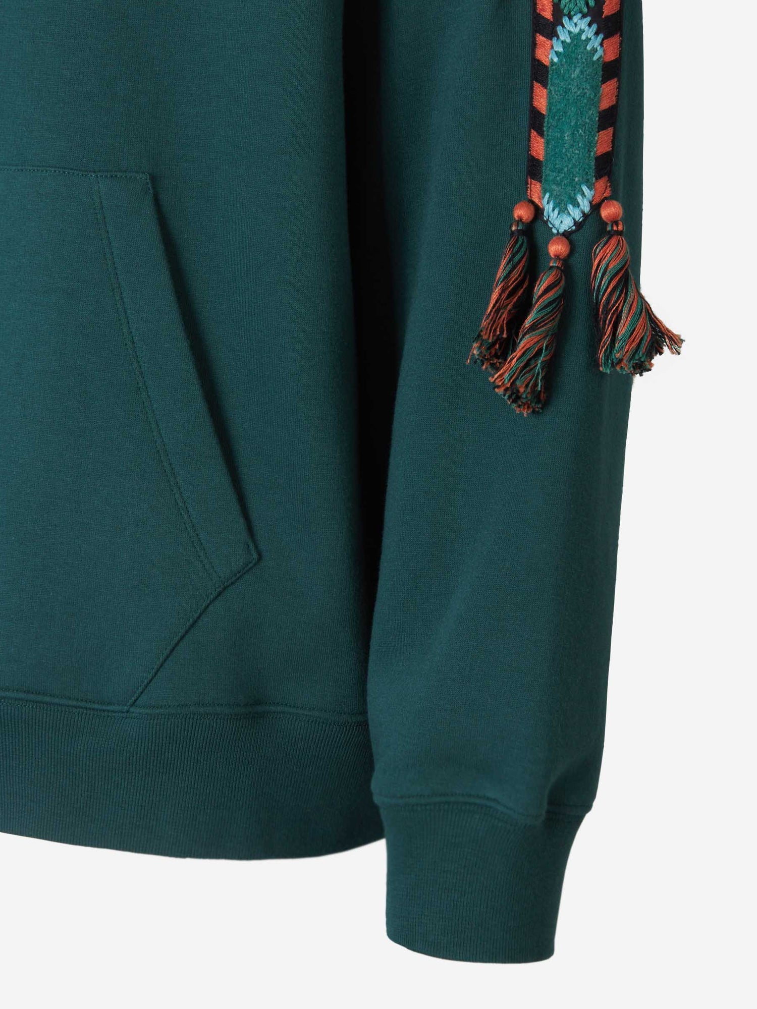 Etro Sudadera Jacquard Borlas color Verde Azulado sku 545-001058 01 - Foto 4