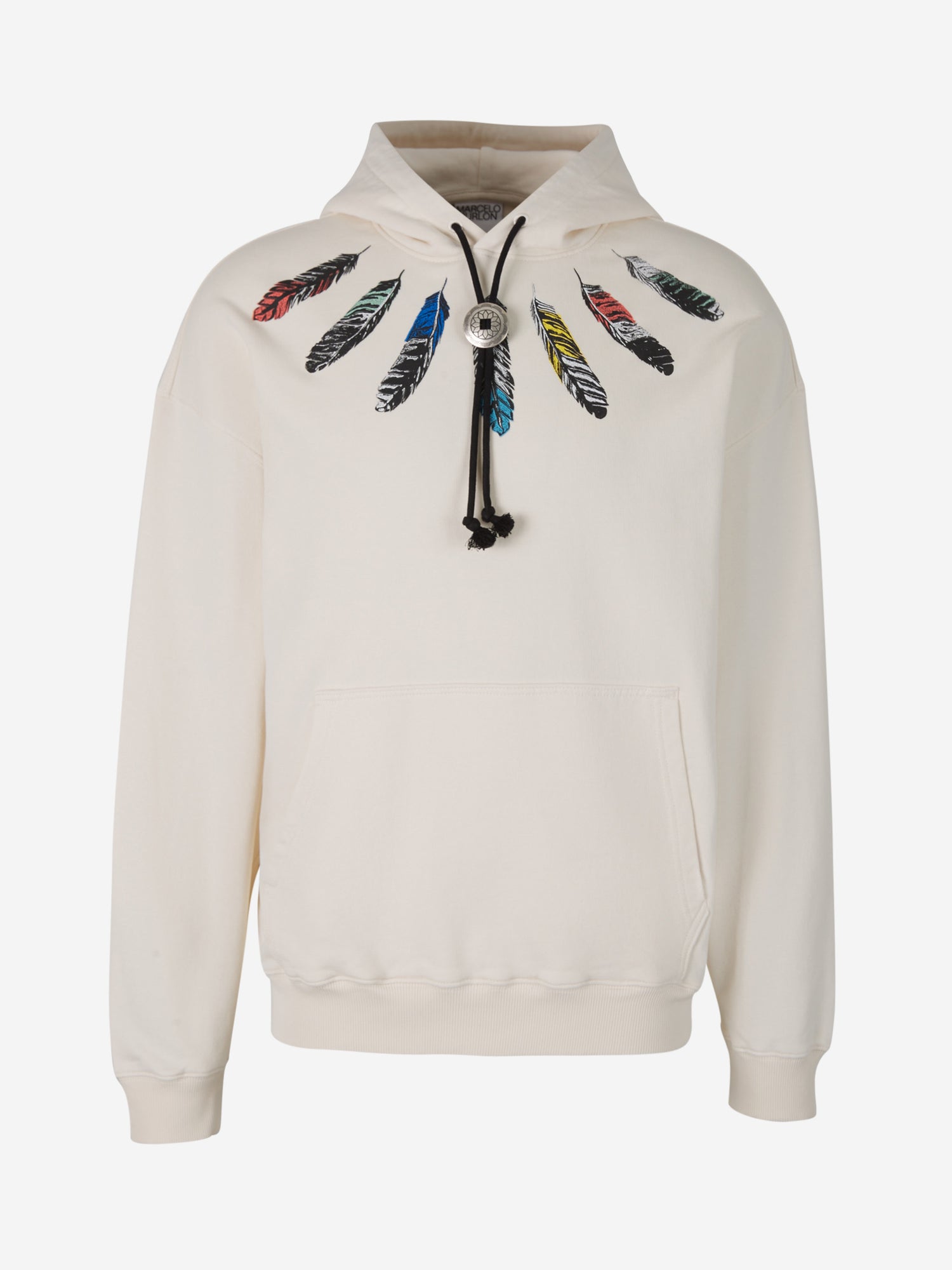 Marcelo Burlon Sudadera Plumas Multicolor color Crema sku 545-001102 01 - Foto 1