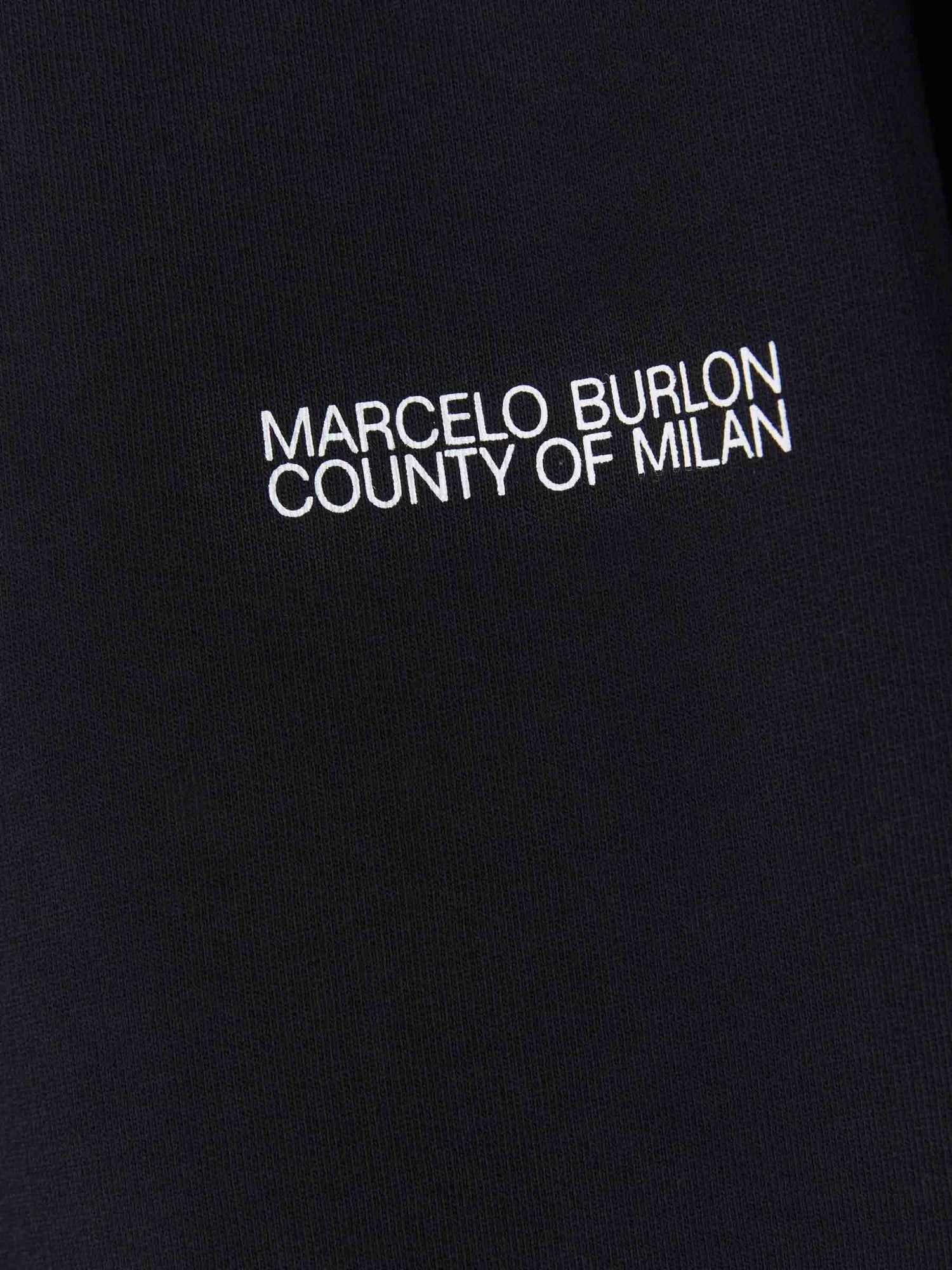 Marcelo Burlon Sudadera County Of Milan color Negro sku 545-001103 01 - Foto 4